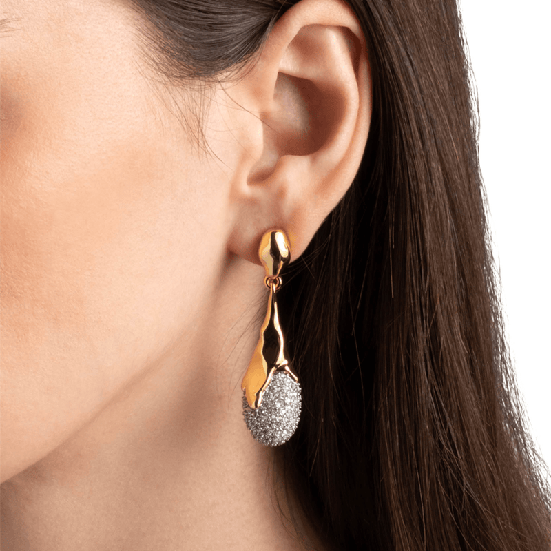 Alexis Bittar Solanales Crystal Teardrop Earrings