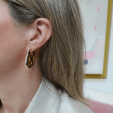 Joanna Laura Constantine Large Pearl Wave Earrings