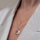 Loulerie Diamond Moon Necklace