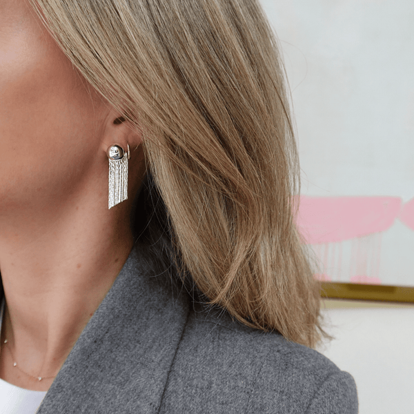 Pearl Octopuss.y Tiny Silver Medusa Studs