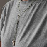 Hermina Athens Turquoise Enamel Wrap Rosario