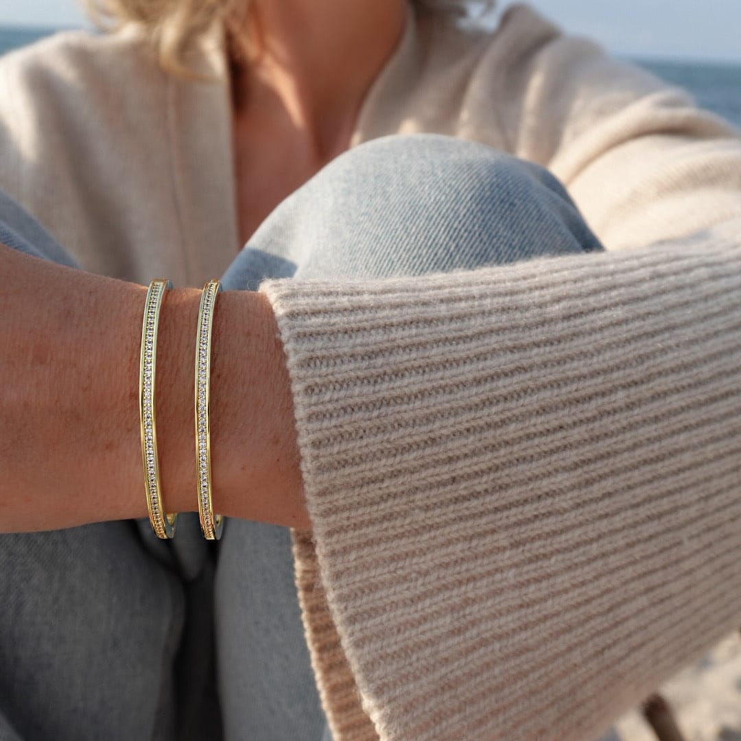 Loulerie Crystal Hinge Bangle