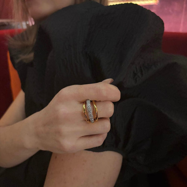 Alexis Bittar Solanales Crystal Orbiting Ring