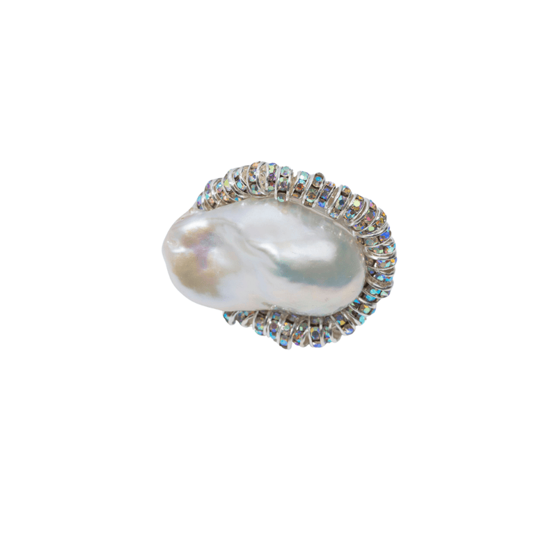 Pearl Octopuss.y Baroque Crystal Ring