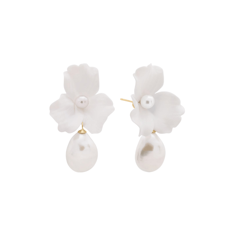 Shashi Fiorina Pearl Drop Earrings