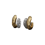 Alexis Bittar Solanales Crystal Double Hoop Earrings