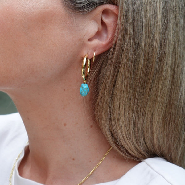 Gorjana Turquoise Cove Hoops