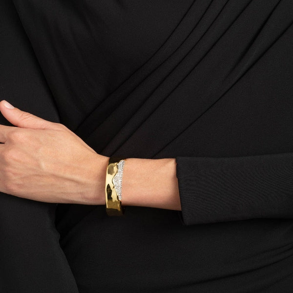 Alexis Bittar Solanales Gold Crystal Cuff Bracelet