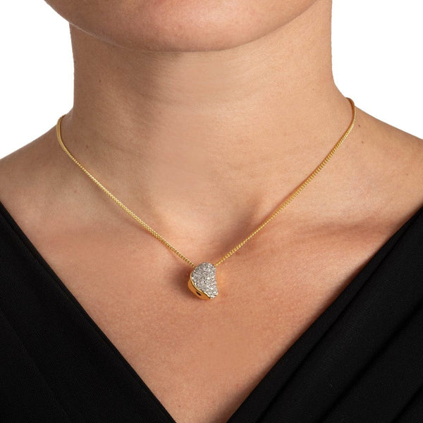 Alexis Bittar Solanales Crystal Small Pebble Necklace