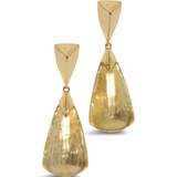 Gold Lucite Drop Earrings