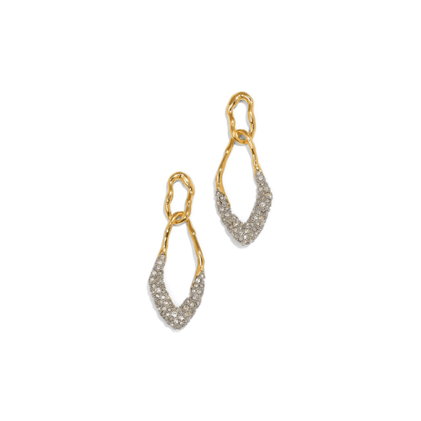 Interlinking crystal earrings