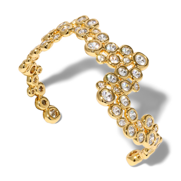 Statement crystal cuff