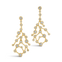 constellation style earrings with crystals