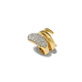 Crystal spiral ring 
