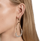 crystal curve earrings