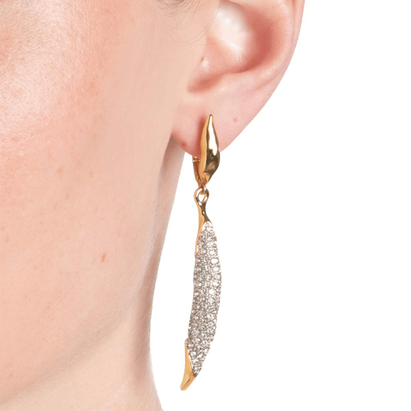 Occasion wear crystal drop leverback earrings