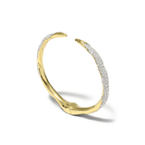 pave set crystals on cuff