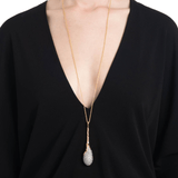 Crystal necklace long