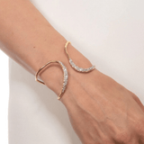 sparkling crystal bracelet cuff