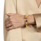 crystal cuff with jagged edges 