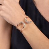 pave crystal set bracelet
