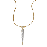 Alexis Bittar statement crystal spear necklace 