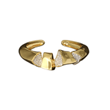 crystal bracelet with open hinge 