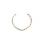 Thin collar necklace with crystal detailing