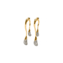 Statement crystal earrings with pave set crystals