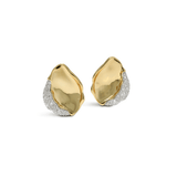 petal studs with crystals