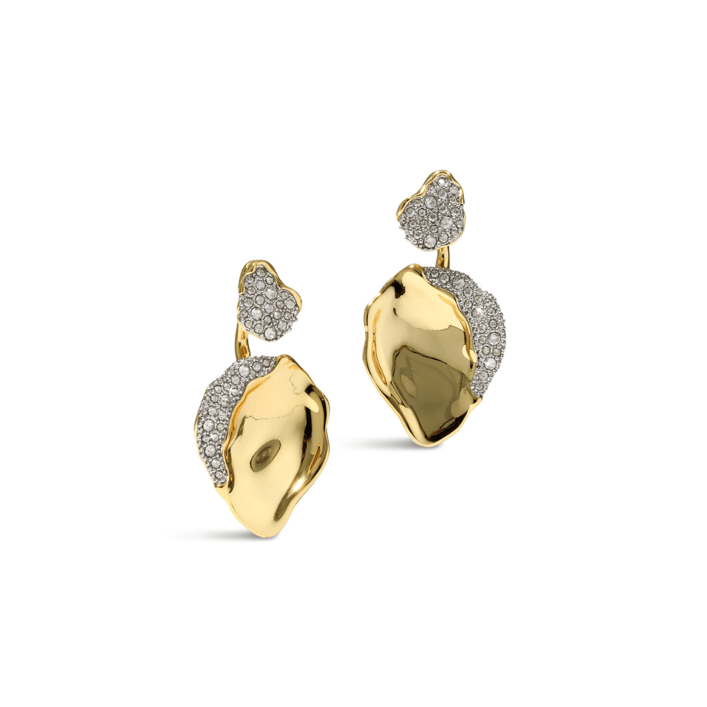 petal leverback earrings