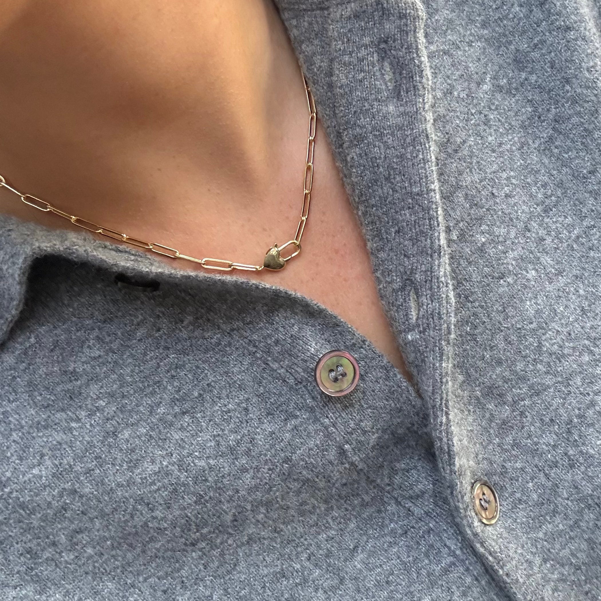 Gorjana Heart Padlock Necklace