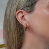 Joanna Laura Constantine Crystal Mini Wave Hoops