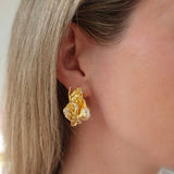 Joanna Laura Constantine Textured Eau de Rose Stud Earrings