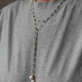 Hermina Athens Turquoise Enamel Wrap Rosario
