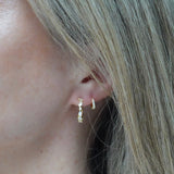 Loulerie Lumière Crystal Hoops 12mm