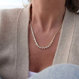 Loulerie Crystal Teardrop Tennis Necklace