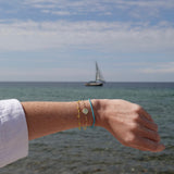 Loulerie Turquoise Crystal Disc Bracelet