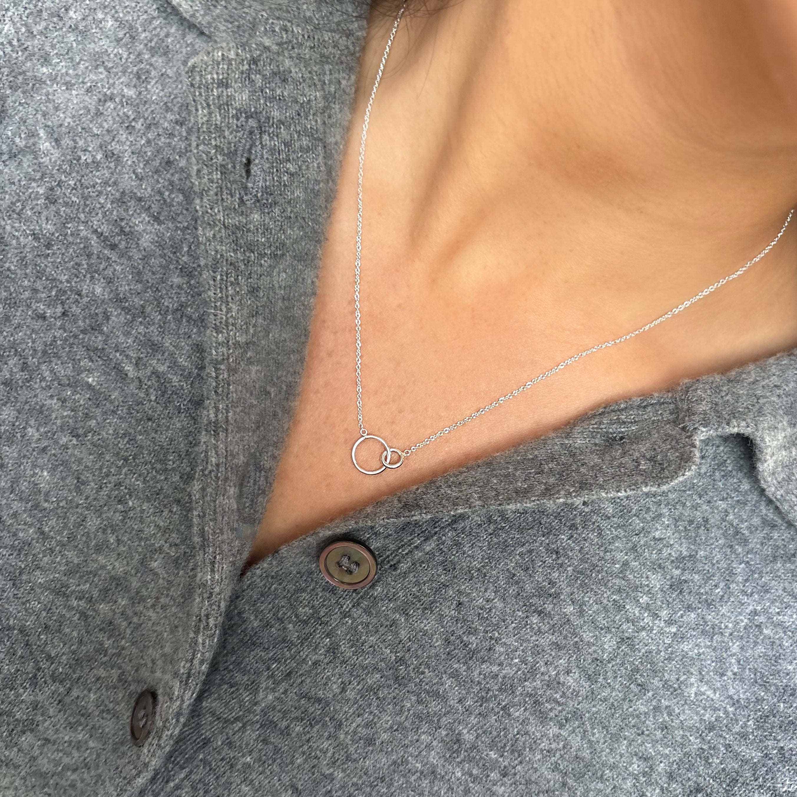 Gorjana Silver Wilshire Charm Necklace