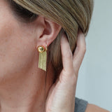 Pearl Octopuss.y Gold Tiny Medusa Earrings