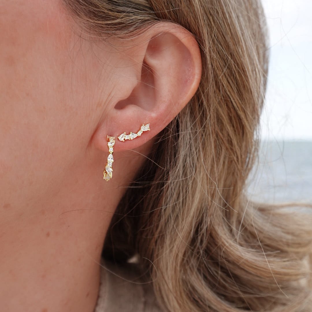 Loulerie Crystal Ear Climbers
