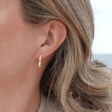 Loulerie Lumière Crystal Hoops 12mm