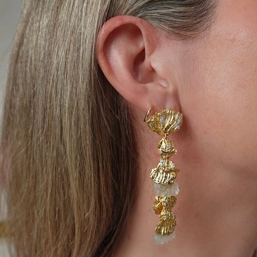 Joanna Laura Constantine Extra Long Dangling Petal Earrings