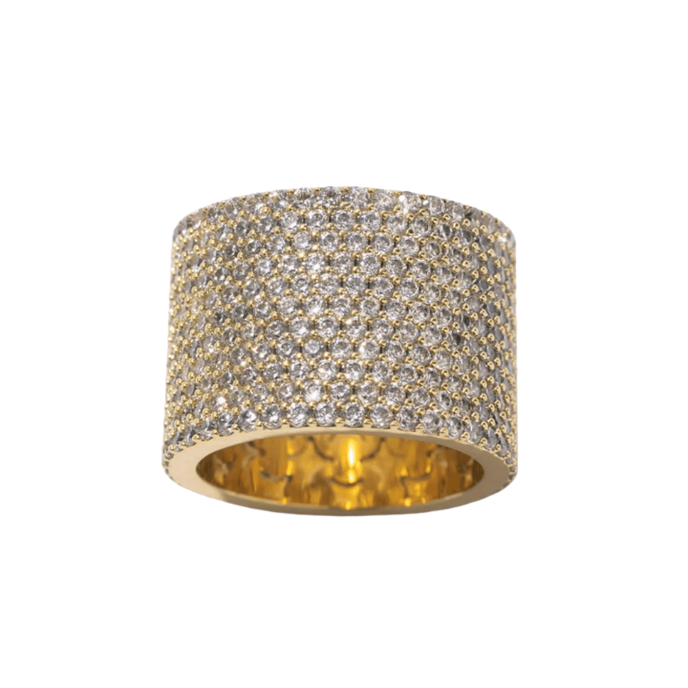 Pearl Octopuss.y Fat Crystal Ring