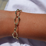 Gold link bracelet 