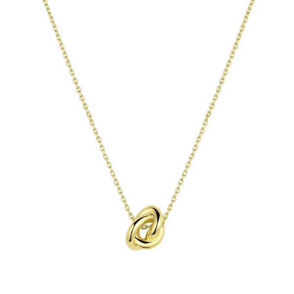 Knot gold plated necklace