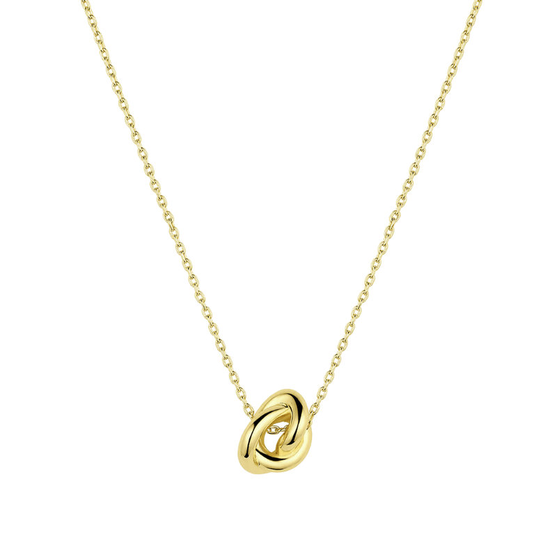 Knot gold plated necklace