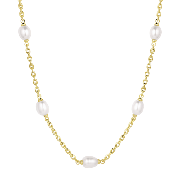 pearl and chain necklace