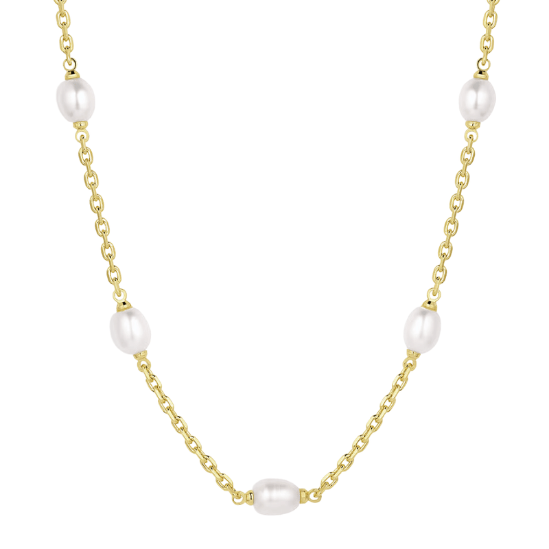 pearl and chain necklace