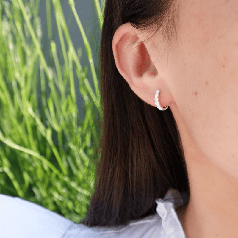 Silver earrings